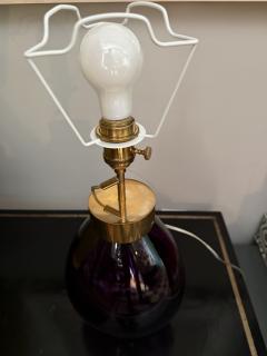  Murano Hand blown Murano amethyst glass lamp - 4178643