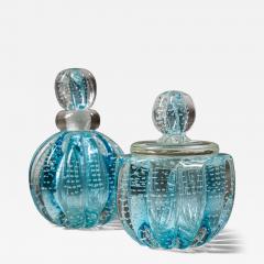  Murano Hollywood Regency Style Murano Glass Bottles Italy Mid 20th Century - 4568614