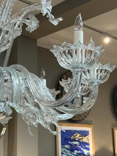  Murano Impressively Large Murano Blown Clear Glass Chandelier - 4691045