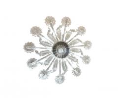  Murano Impressively Large Murano Blown Clear Glass Chandelier - 4691049
