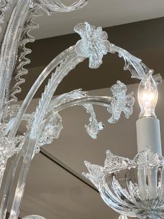  Murano Impressively Large Murano Blown Clear Glass Chandelier - 4691061