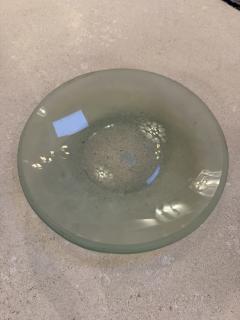  Murano Italian Frosted Murano Glass Centerpiece Bowl 1970s - 4518602