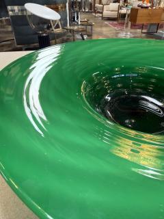  Murano Large Murano Emerald Green Art Glass Centerpiece Bowl - 4487602