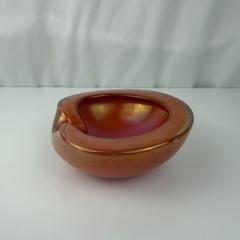  Murano Luxury Glass MGL Barbini Iridescent Orange Murano Glass Dish - 4806406