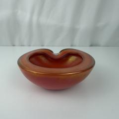  Murano Luxury Glass MGL Barbini Iridescent Orange Murano Glass Dish - 4806407