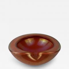  Murano Luxury Glass MGL Barbini Iridescent Orange Murano Glass Dish - 4809977