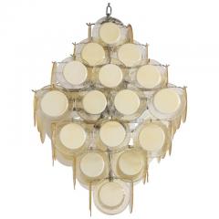  Murano Luxury Glass MGL Champagne Murano Glass Disc Chandelier - 884576