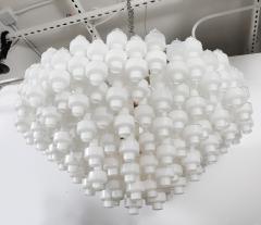  Murano Luxury Glass MGL Grand Scale White Murano Glass Chandelier - 4201945