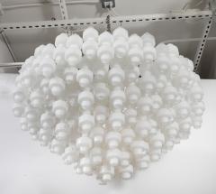  Murano Luxury Glass MGL Grand Scale White Murano Glass Chandelier - 4201946
