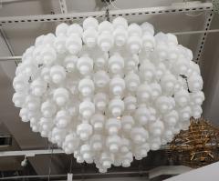  Murano Luxury Glass MGL Grand Scale White Murano Glass Chandelier - 4201947