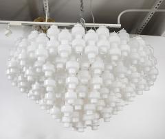  Murano Luxury Glass MGL Grand Scale White Murano Glass Chandelier - 4201949
