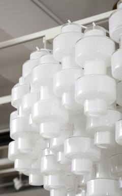  Murano Luxury Glass MGL Grand Scale White Murano Glass Chandelier - 4201951