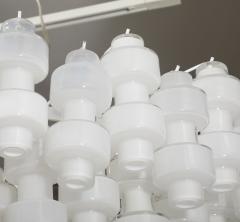  Murano Luxury Glass MGL Grand Scale White Murano Glass Chandelier - 4201952
