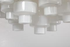  Murano Luxury Glass MGL Grand Scale White Murano Glass Chandelier - 4201955
