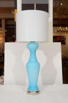  Murano Luxury Glass MGL Pawn Shaped Sky Blue Murano Glass Lamps - 1156879