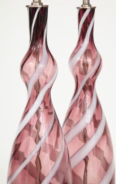  Murano Luxury Glass MGL Smokey Amethyst Murano Glass Lamps - 970133