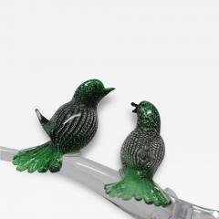  Murano Luxury Glass MGL Two Birds on a Branch  - 3925816