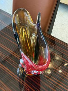  Murano Mid Century Modern Murano Glass Vase in the style of Ragazzi - 4754150