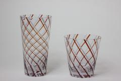  Murano Murano Glassware Barware Six Highball Tumblers and Ice Bucket Italy 1980s - 2519196