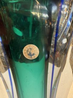  Murano Murano Sommerso Blue and Teal Art Glass Vase Italy Mid Century - 4487962