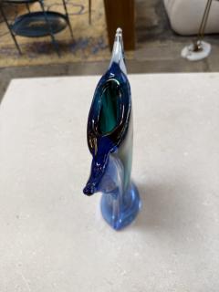  Murano Murano Sommerso Blue and Teal Art Glass Vase Italy Mid Century - 4487964