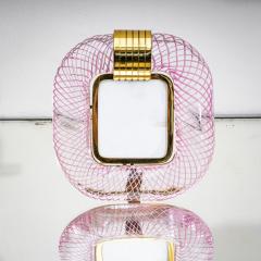  Murano Pair of Pink Murano Glass Table Frames Italy probably Mid 20th Century - 4686219