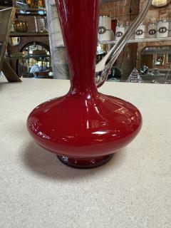  Murano Red Murano Glass Pitcher 1960s - 4540764