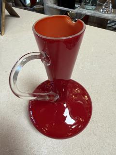  Murano Red Murano Glass Pitcher 1960s - 4540768