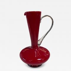  Murano Red Murano Glass Pitcher 1960s - 4545331