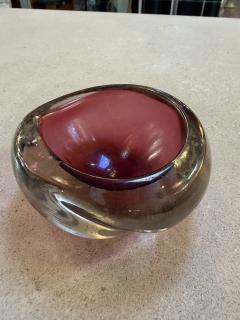  Murano Small Murano Sommerso Ruby Bowl Italy 1960s - 4516027