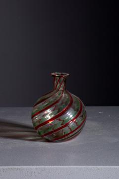  Murano Small red and green murano glass vase - 3868791