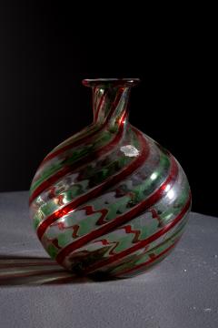  Murano Small red and green murano glass vase - 3868792