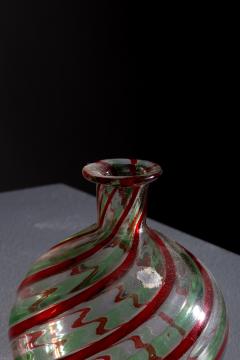  Murano Small red and green murano glass vase - 3868793