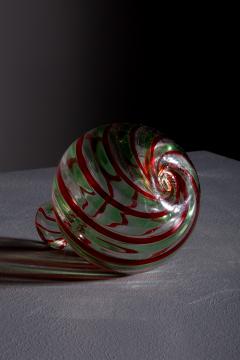  Murano Small red and green murano glass vase - 3868794