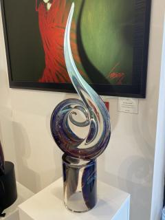  Murano Spiral Murano Glass Sculpture - 2573191