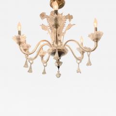  Murano Vintage Crystal Clear Murano Venetian Glass Chandelier - 3709488