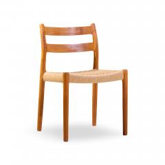  NIELS O MOLLER Niels M ller Models 84 and 67 Danish Teak and Rope Dining Chairs Set of 6 - 4563503