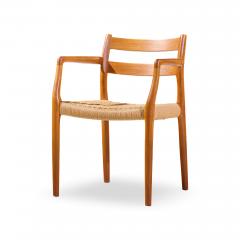  NIELS O MOLLER Niels M ller Models 84 and 67 Danish Teak and Rope Dining Chairs Set of 6 - 4563508