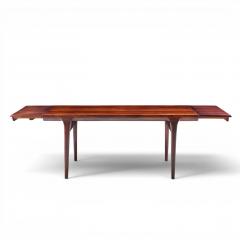 NIELS O MOLLER Niels Moller Danish Rosewood Hidden Leaf Expanding Dining Table with 2 Leaves - 4654607