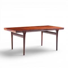  NIELS O MOLLER Niels Moller Danish Rosewood Hidden Leaf Expanding Dining Table with 2 Leaves - 4654610