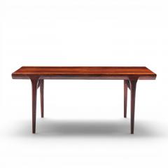  NIELS O MOLLER Niels Moller Danish Rosewood Hidden Leaf Expanding Dining Table with 2 Leaves - 4654611