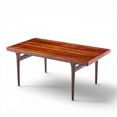  NIELS O MOLLER Niels Moller Danish Rosewood Hidden Leaf Expanding Dining Table with 2 Leaves - 4654612