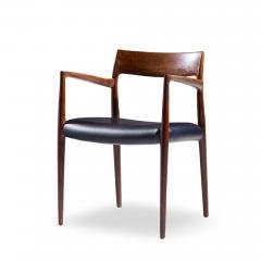  NIELS O MOLLER Niels Moller Model 57 Mid Century Danish Rosewood Chair - 4480652