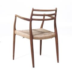  NIELS O MOLLER Niels Moller Model 62 Mid Century Danish Teak Captains Chairs Pair - 4012480