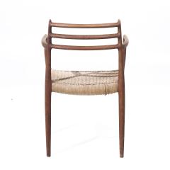  NIELS O MOLLER Niels Moller Model 62 Mid Century Danish Teak Captains Chairs Pair - 4012483