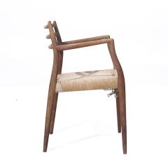  NIELS O MOLLER Niels Moller Model 62 Mid Century Danish Teak Captains Chairs Pair - 4012485