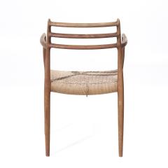  NIELS O MOLLER Niels Moller Model 62 Mid Century Danish Teak Captains Chairs Pair - 4019068