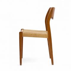  NIELS O MOLLER Niels Moller Model 71 Danish Teak and Paper Cord Dining Chairs Set of 6 - 4320470