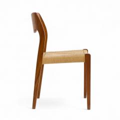  NIELS O MOLLER Niels Moller Model 71 Danish Teak and Paper Cord Dining Chairs Set of 6 - 4320474