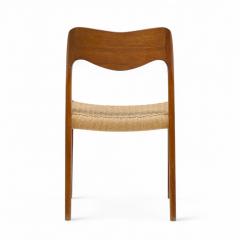  NIELS O MOLLER Niels Moller Model 71 Danish Teak and Paper Cord Dining Chairs Set of 6 - 4320475